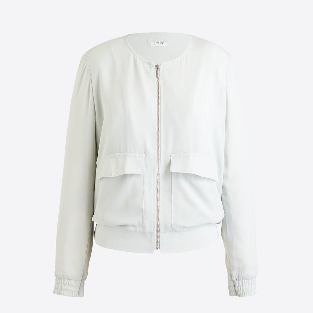 Women’s TALL MEDIUM. J. Crew drapery collarless women’s jacket size medium.